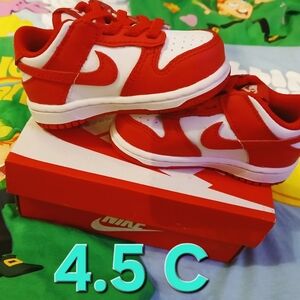 Nike Kids Sneakers in Red and White